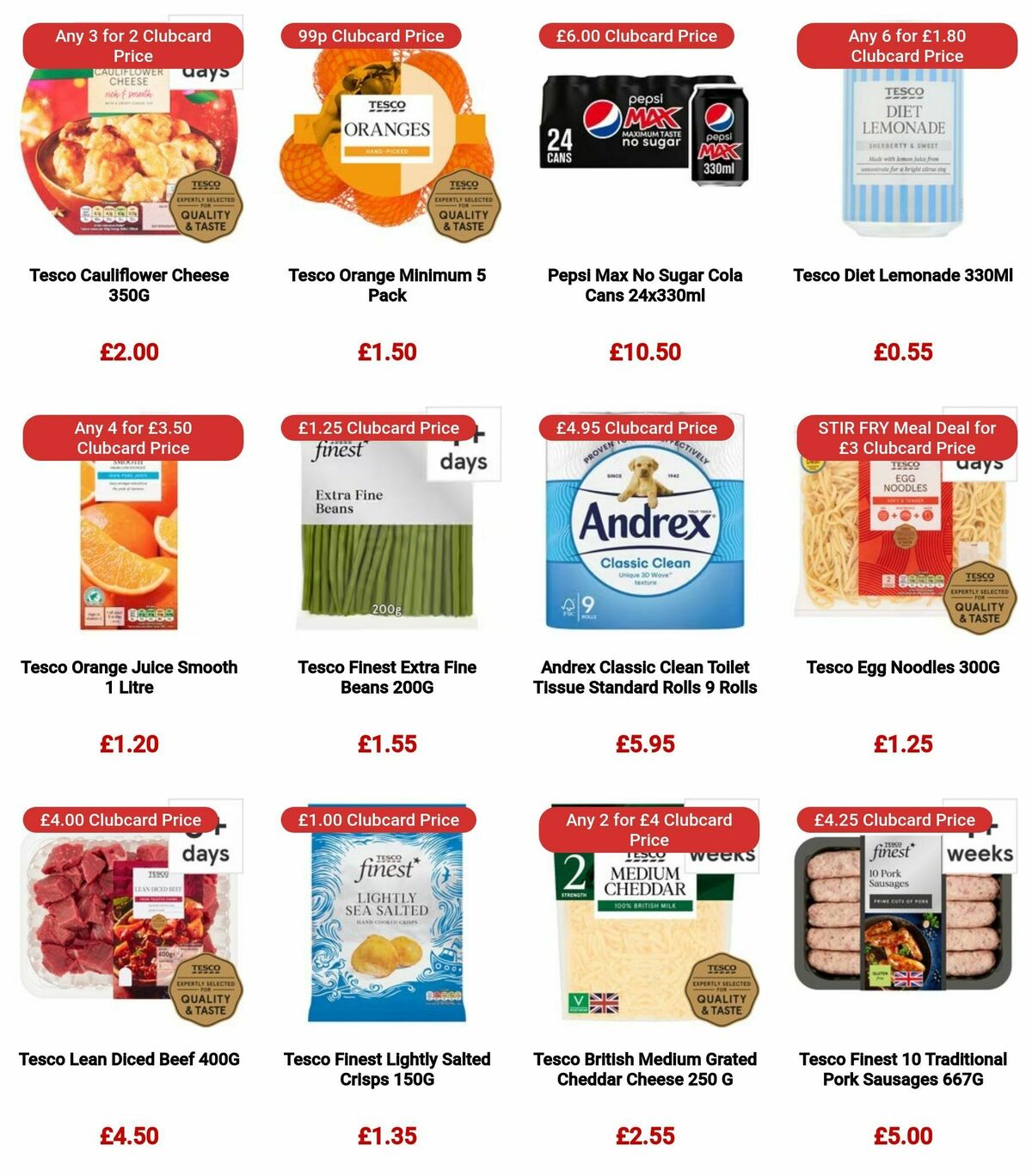 TESCO Offers from 28 December