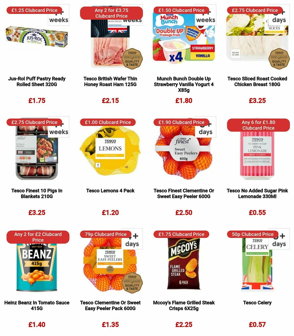 TESCO Offers from 28 December