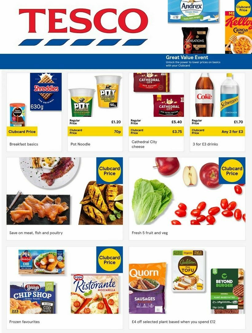 TESCO Offers from 3 January