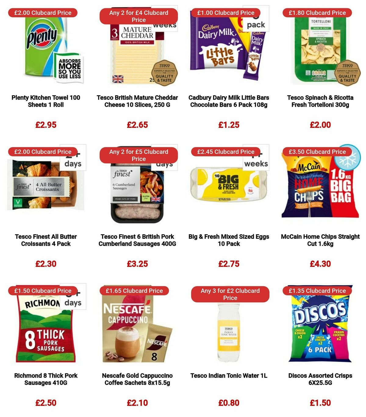 TESCO Offers from 3 January