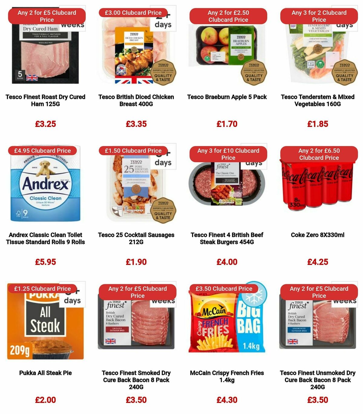 TESCO Offers from 3 January