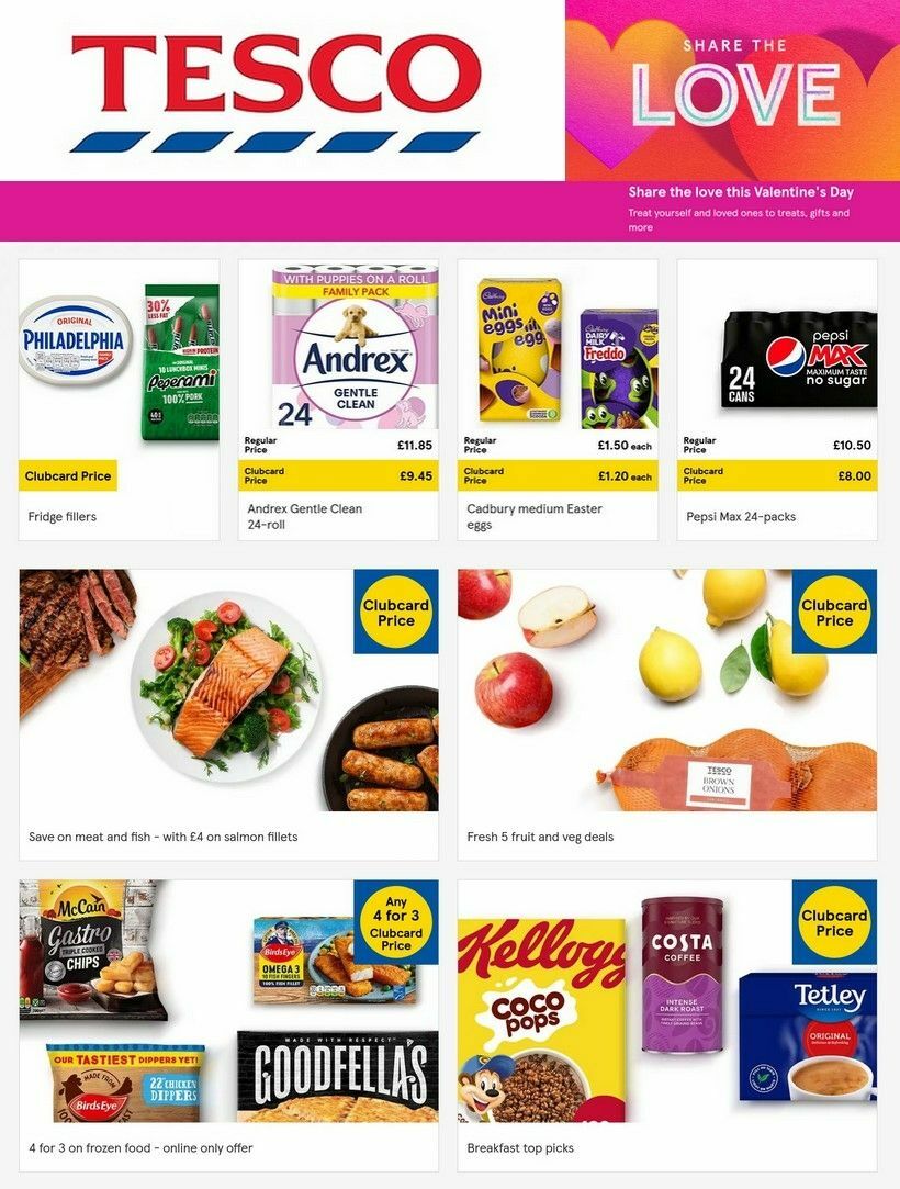 TESCO Offers from 1 February