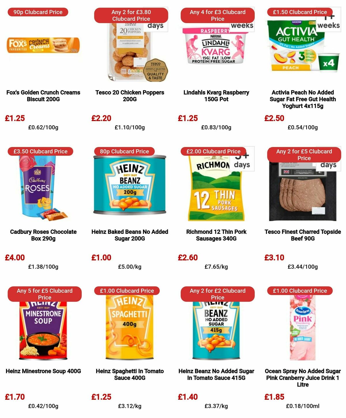 TESCO Offers from 4 April