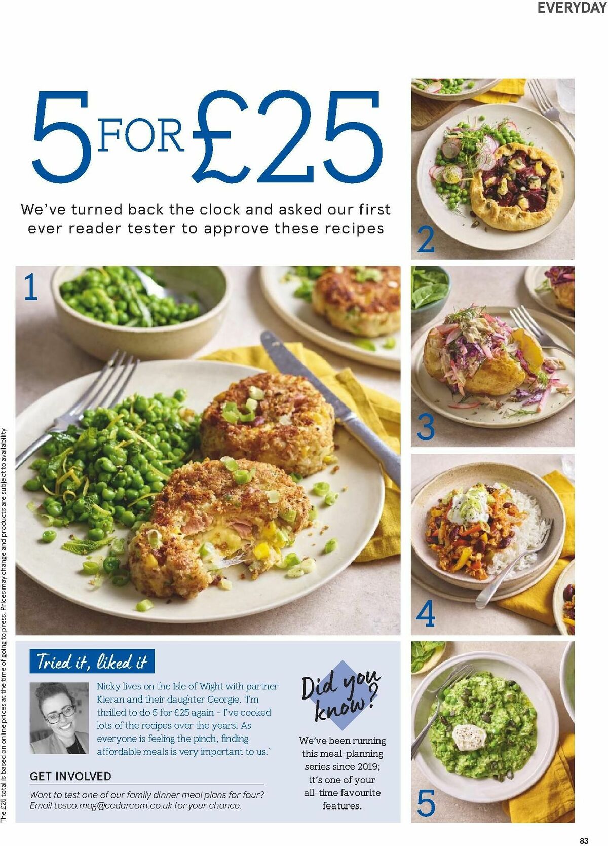 TESCO Magazine September Offers from 1 September