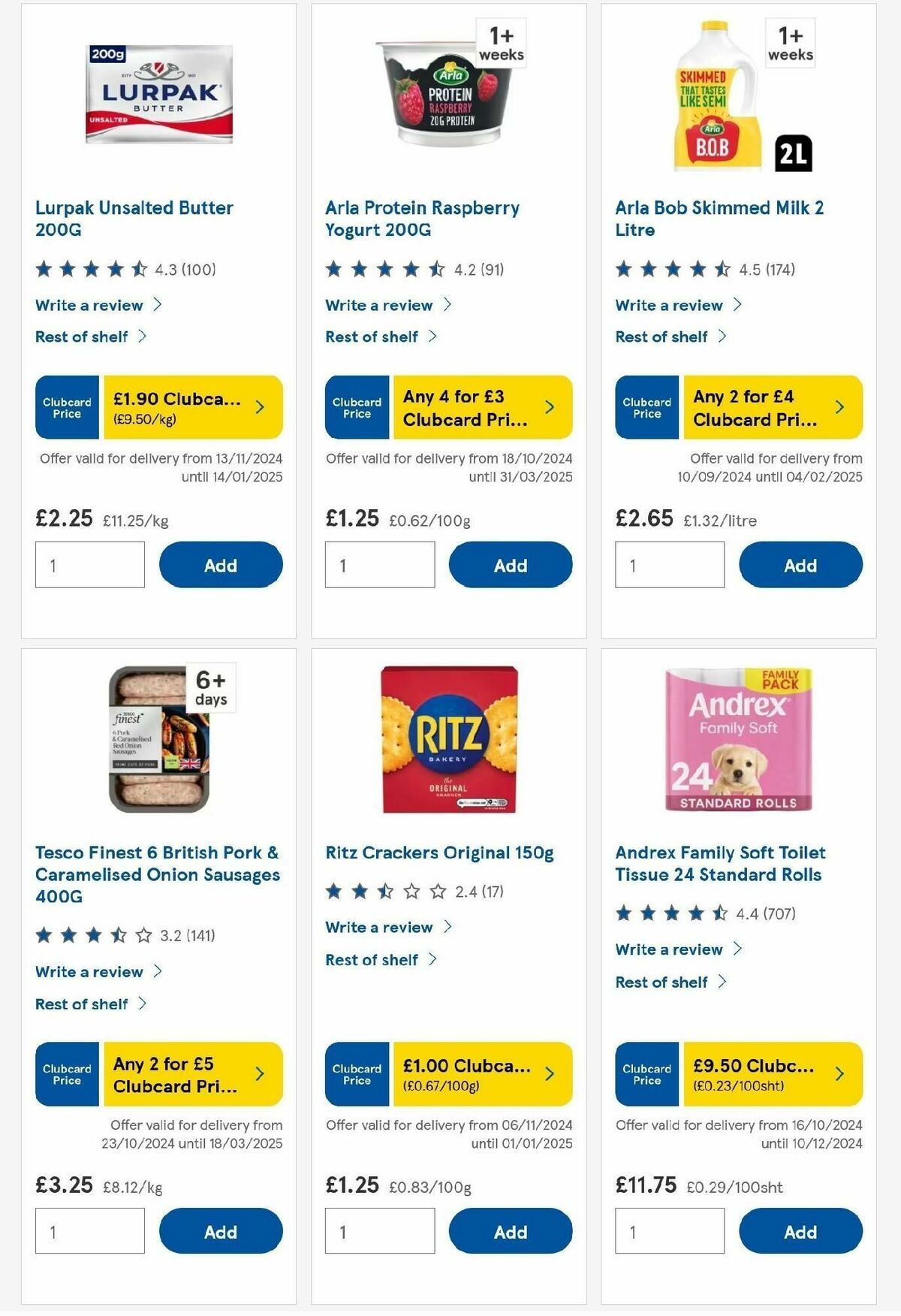 TESCO Offers from 21 November
