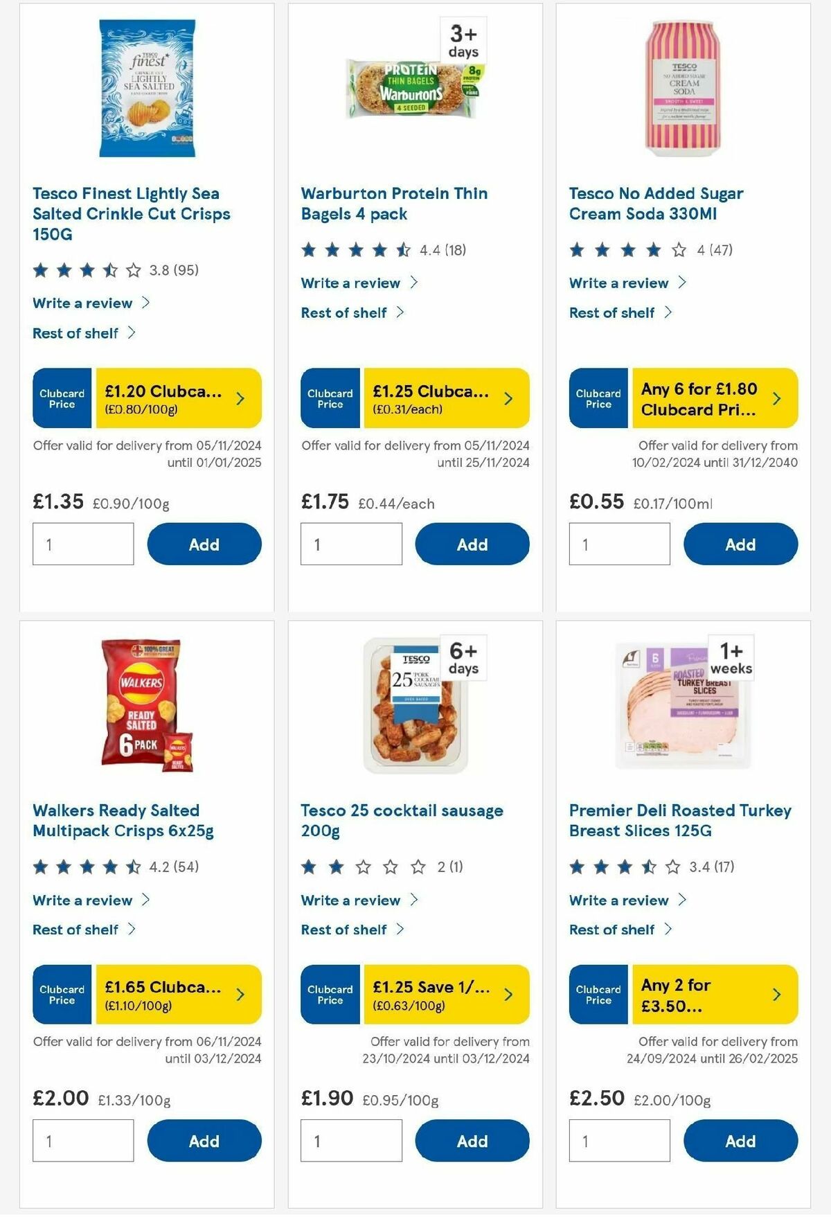 TESCO Offers from 21 November