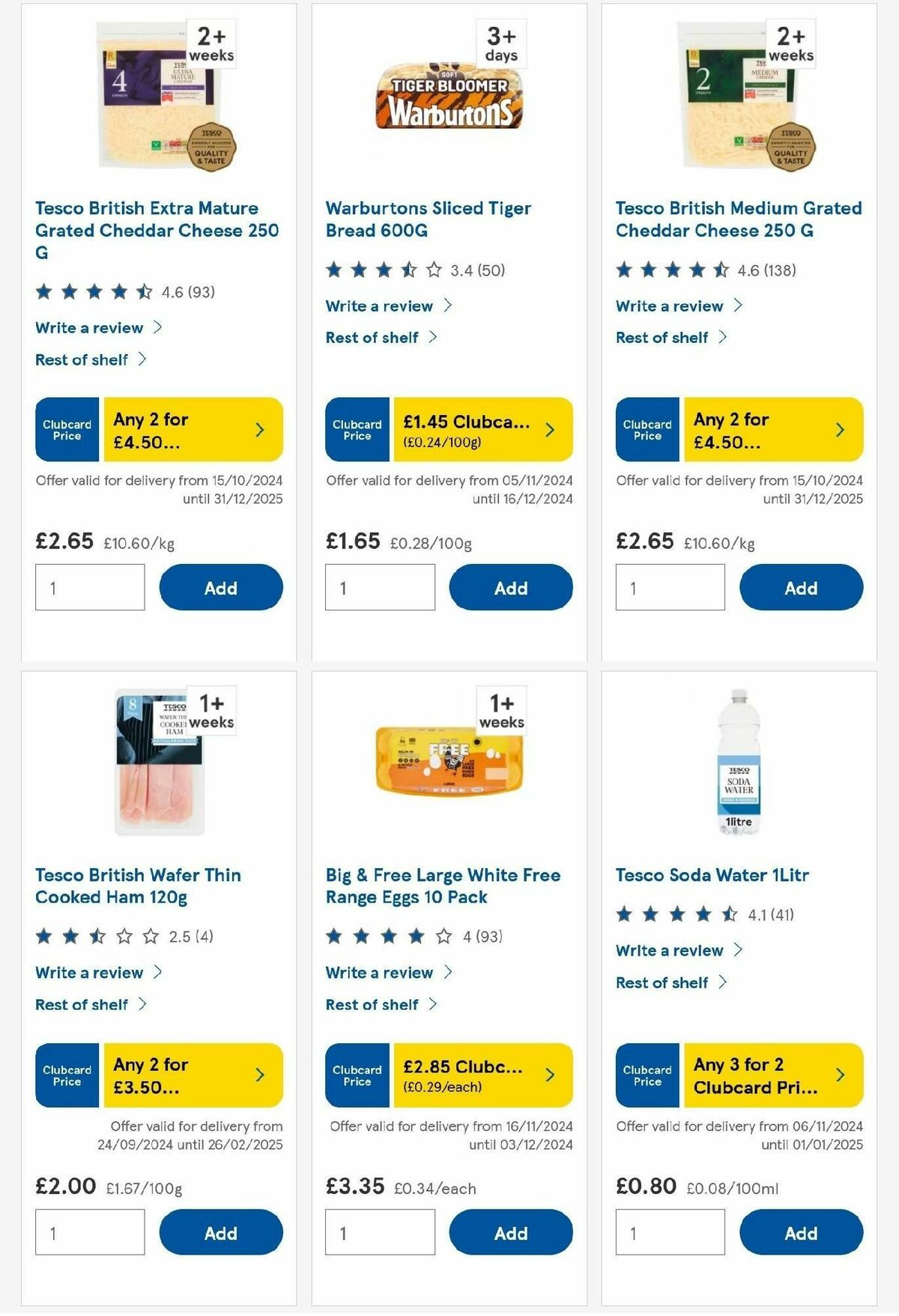 TESCO Offers from 21 November