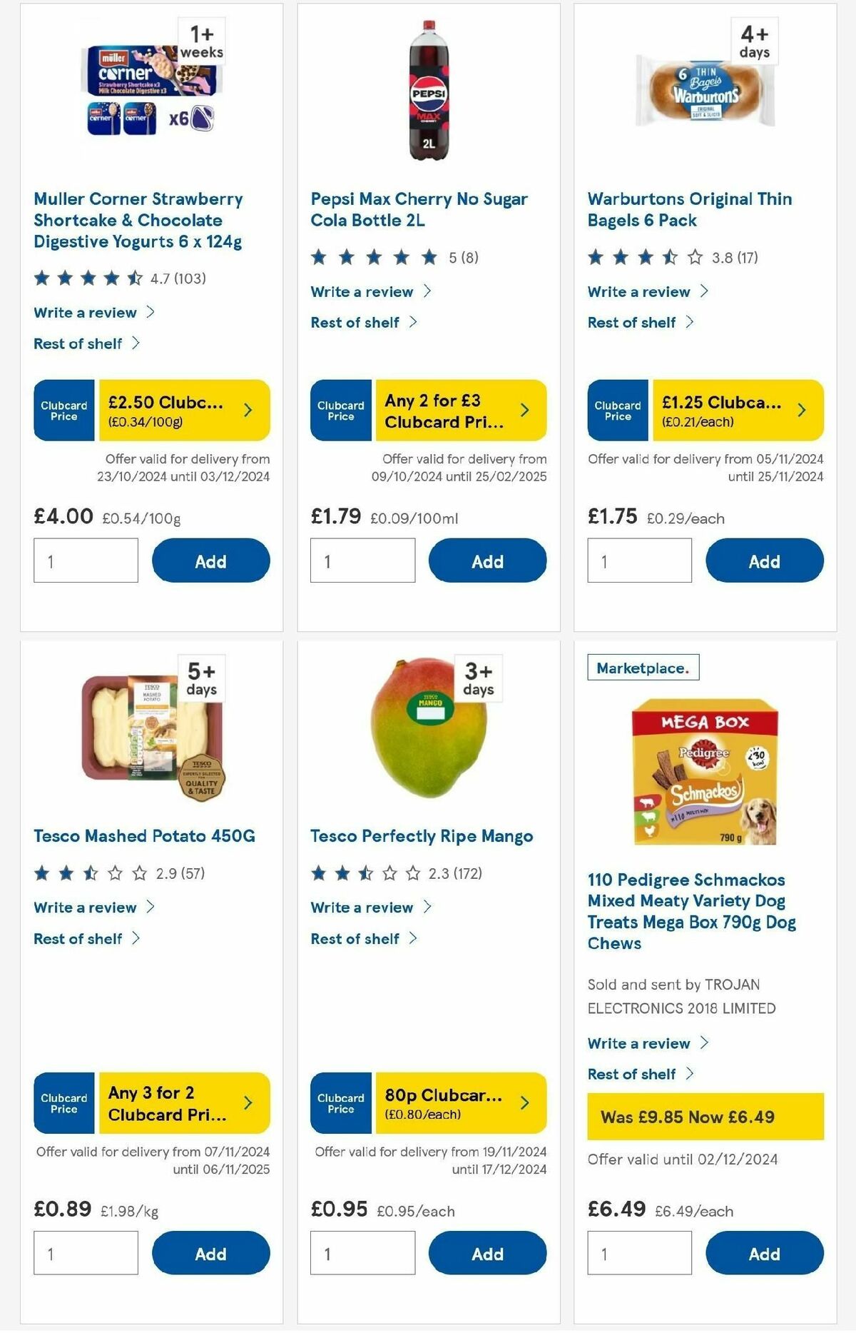 TESCO Offers from 21 November