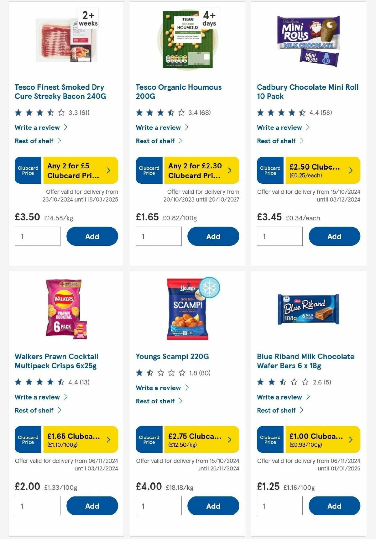TESCO Offers from 21 November