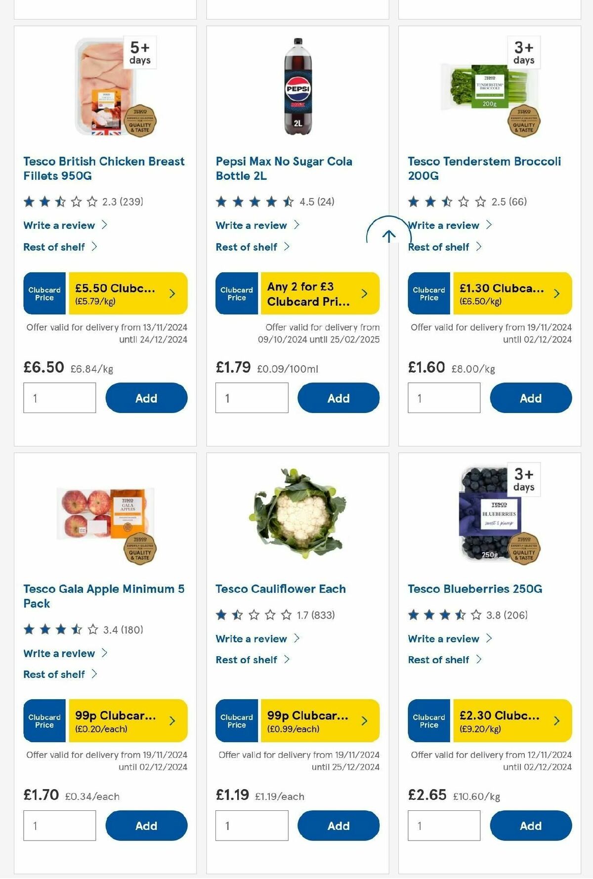 TESCO Offers from 21 November