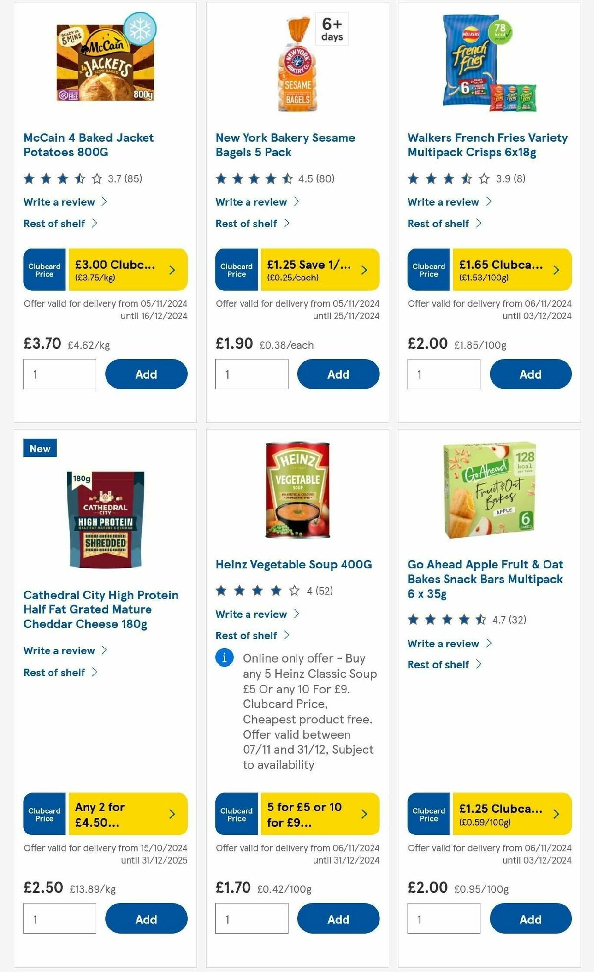 TESCO Offers from 21 November