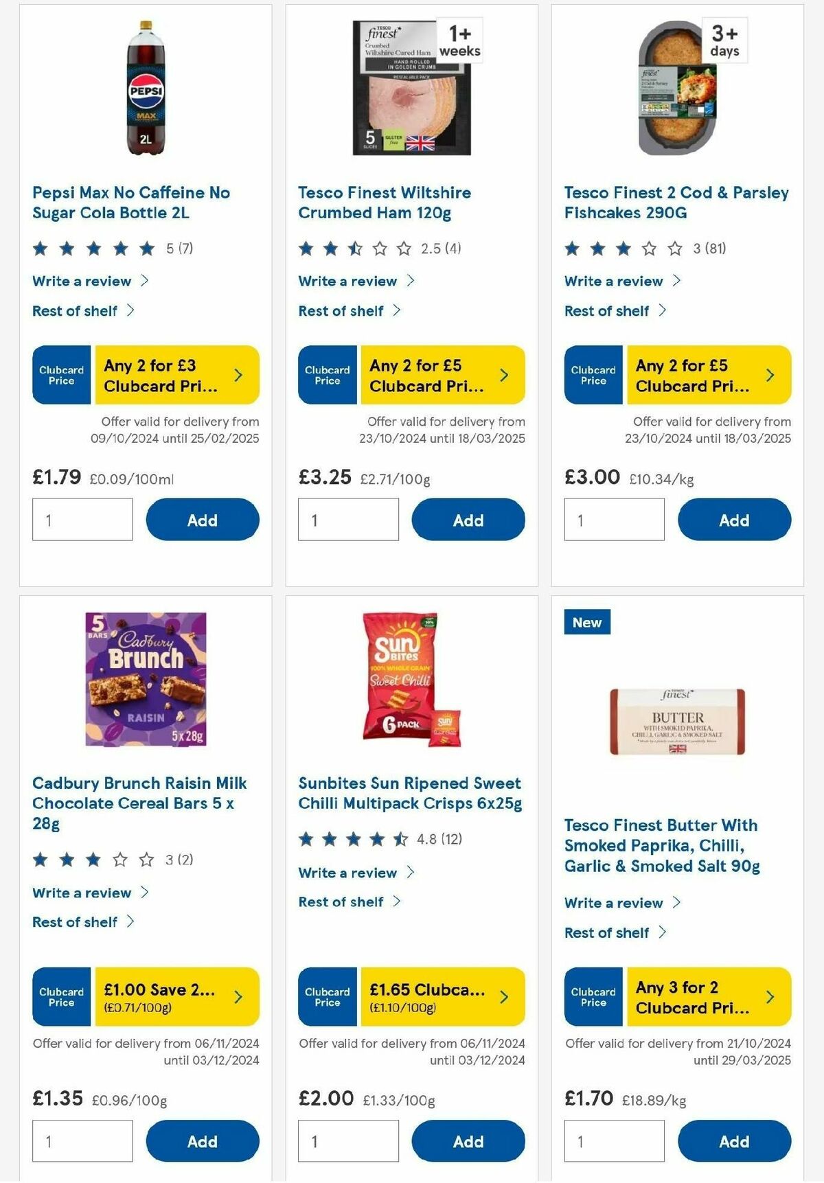 TESCO Offers from 21 November