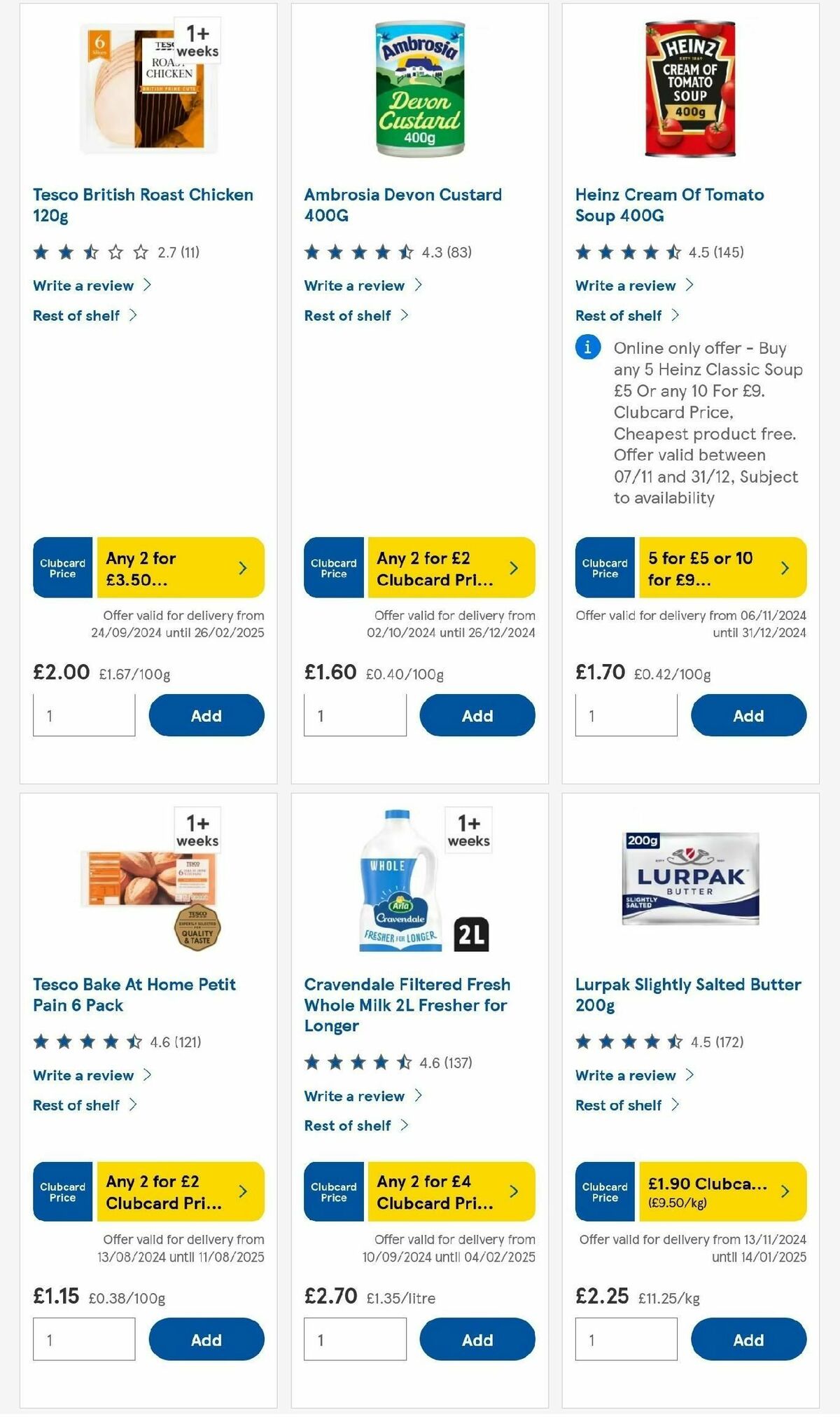 TESCO Offers from 21 November