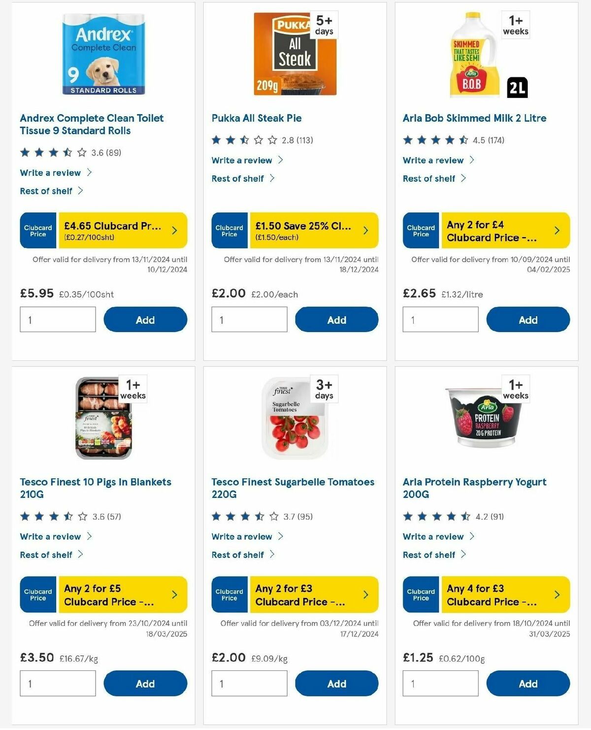TESCO Offers from 5 December