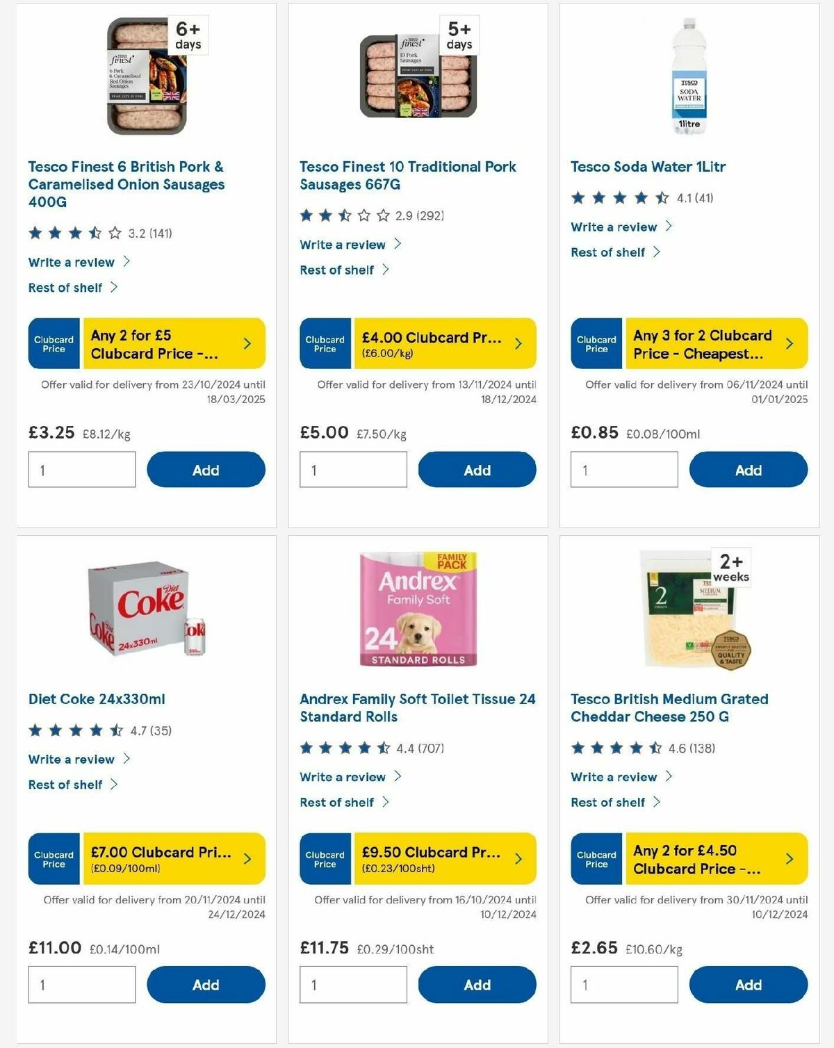 TESCO Offers from 5 December