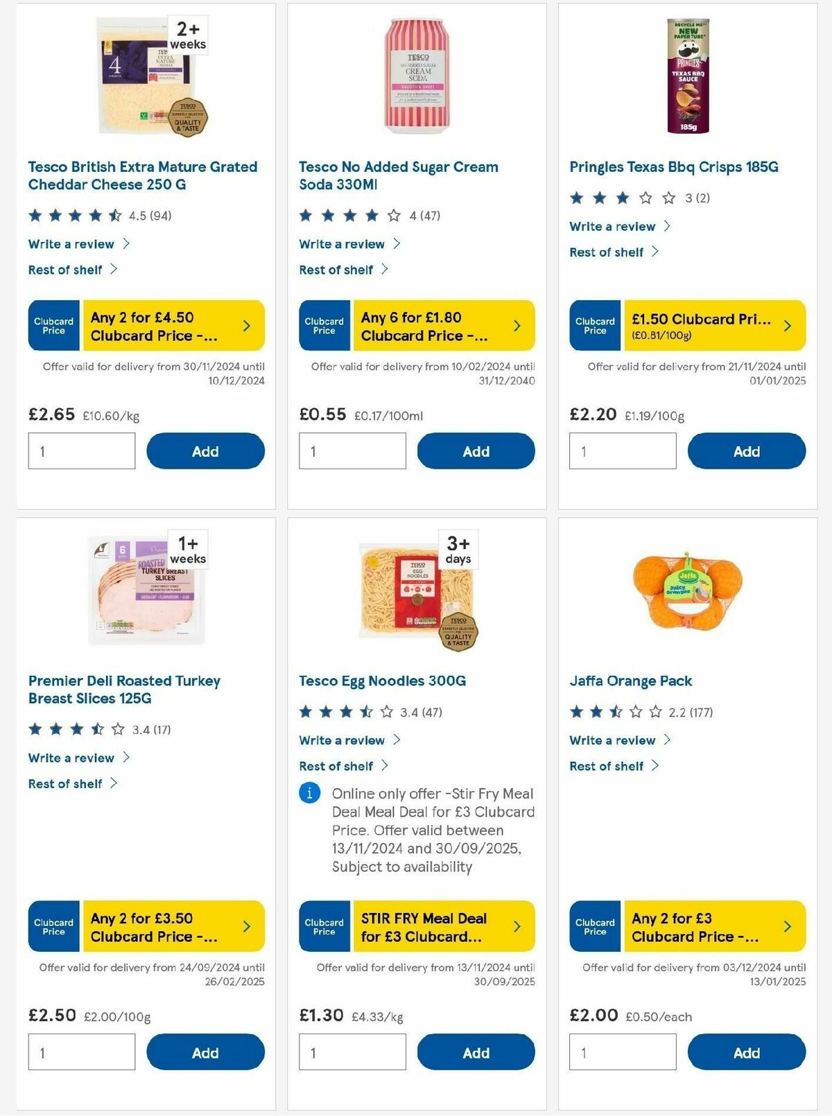 TESCO Offers from 5 December