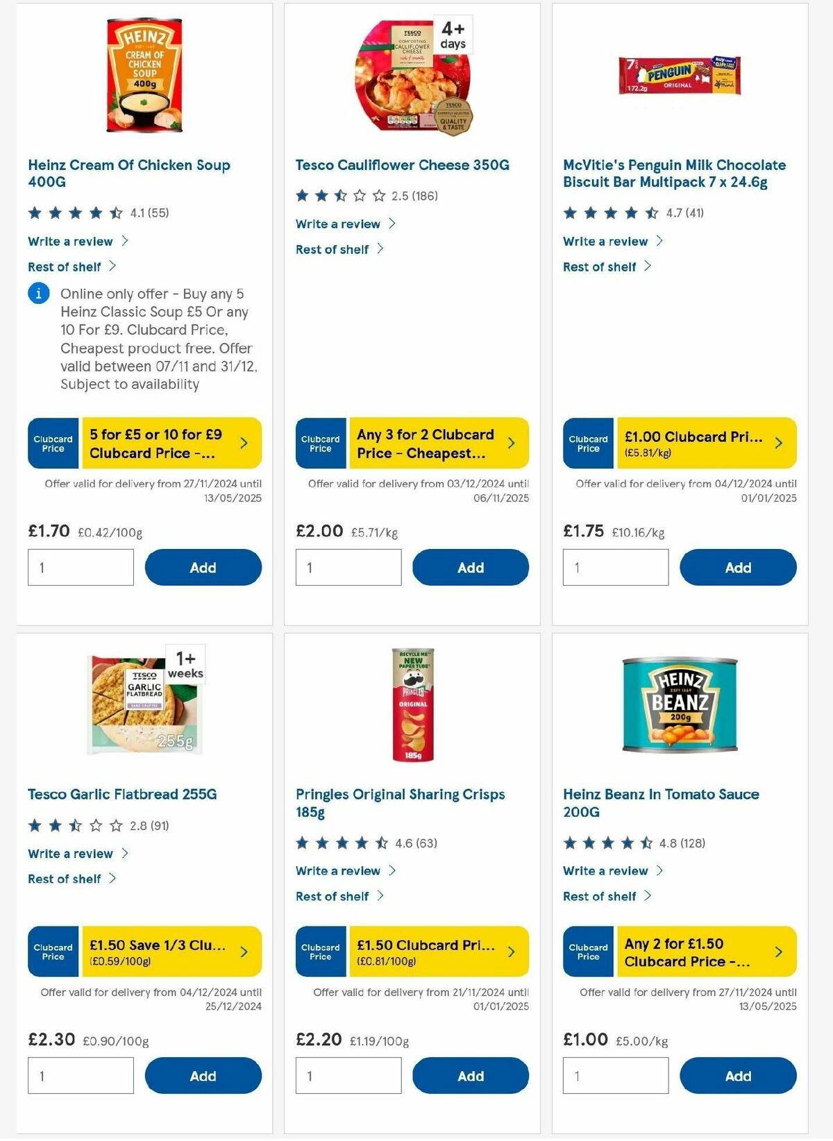 TESCO Offers from 5 December