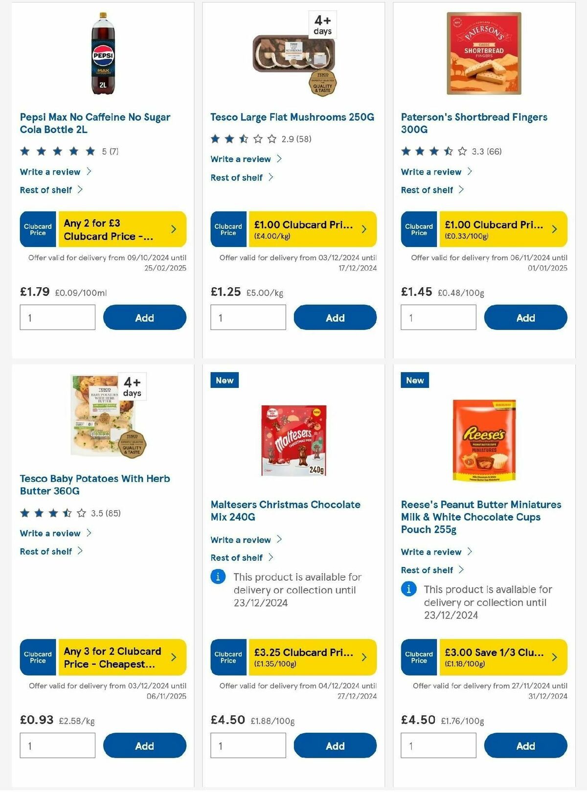 TESCO Offers from 5 December