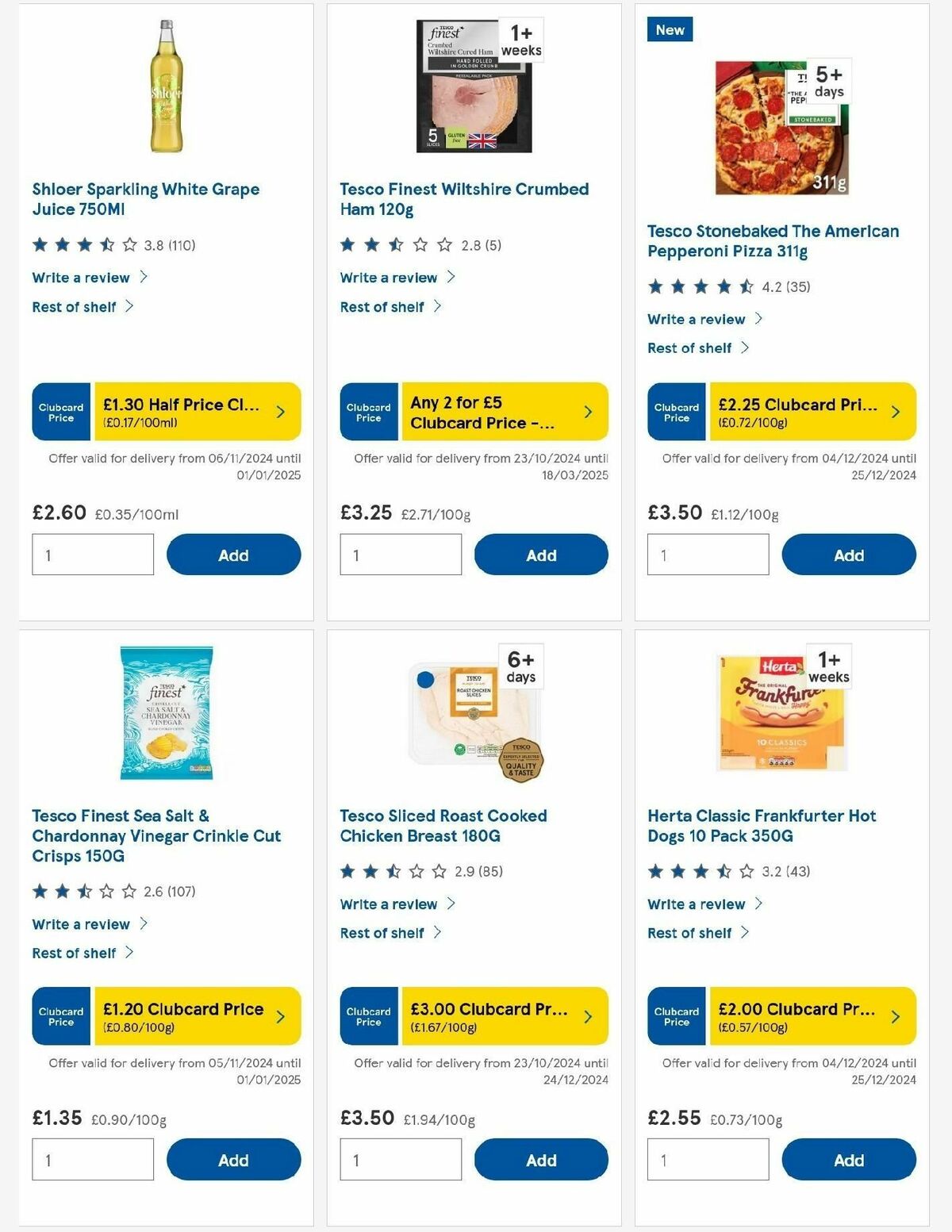 TESCO Offers from 5 December