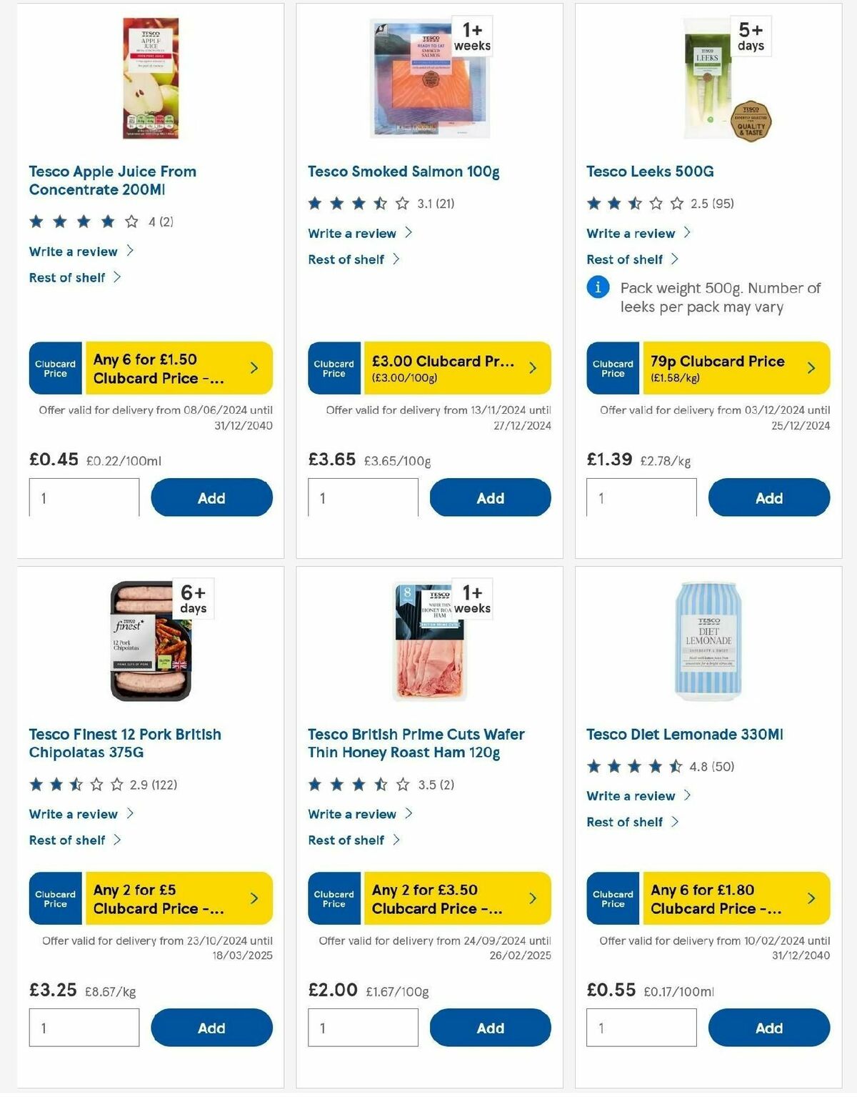 TESCO Offers from 5 December