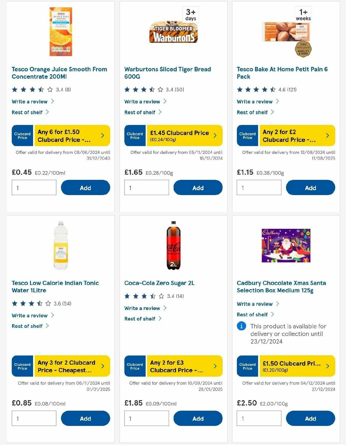 TESCO Offers from 5 December