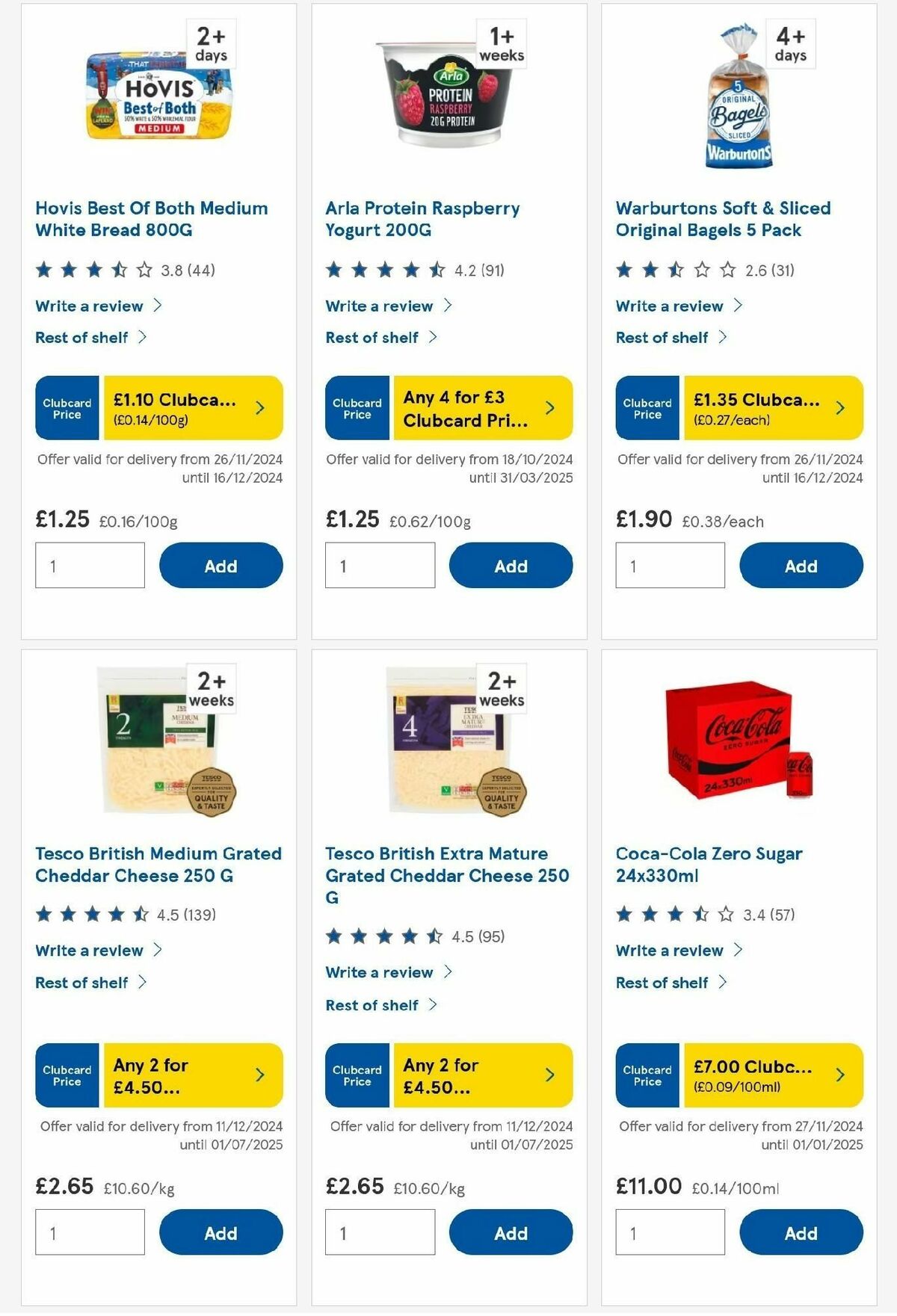 TESCO Offers from 12 December