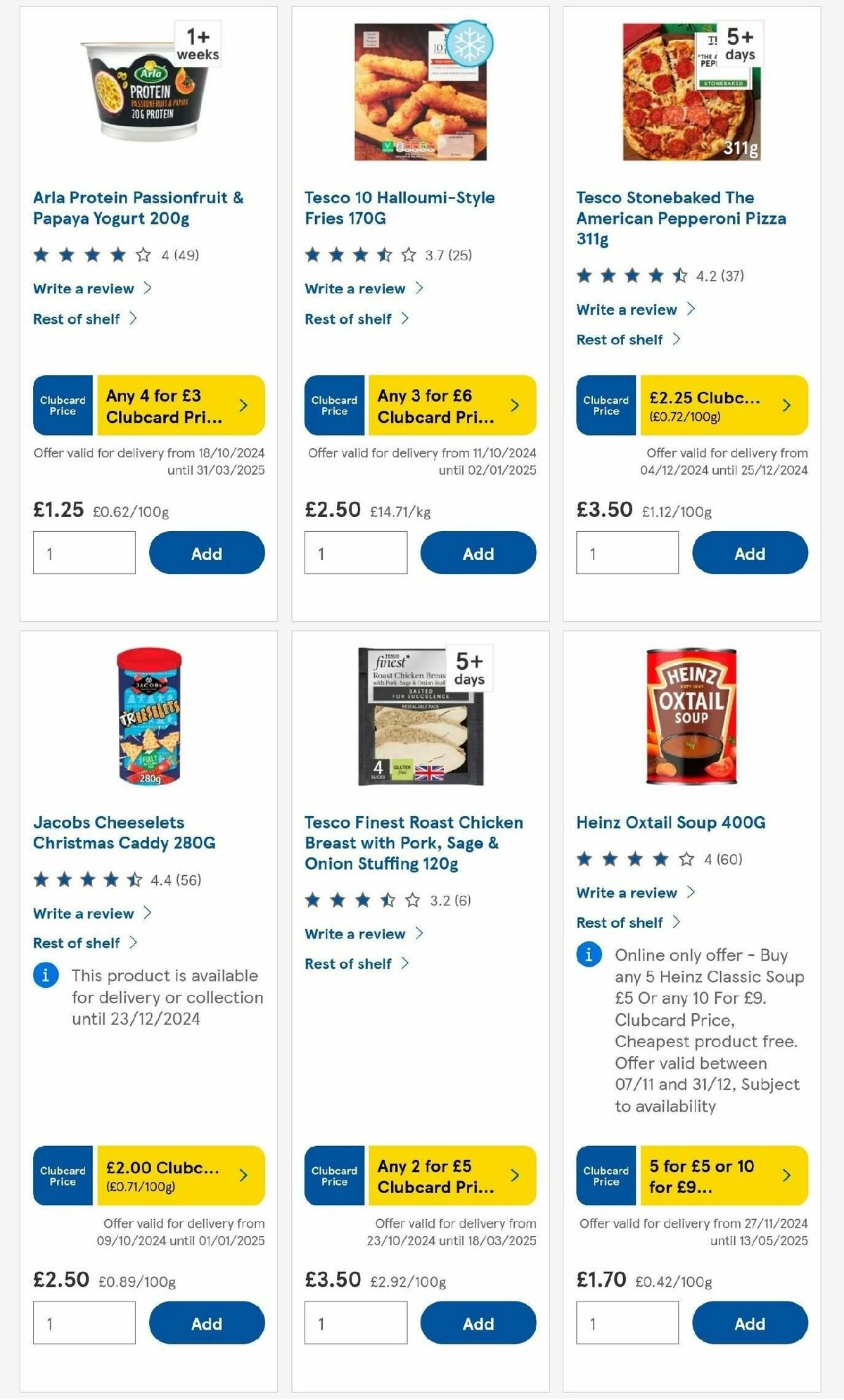TESCO Offers from 12 December