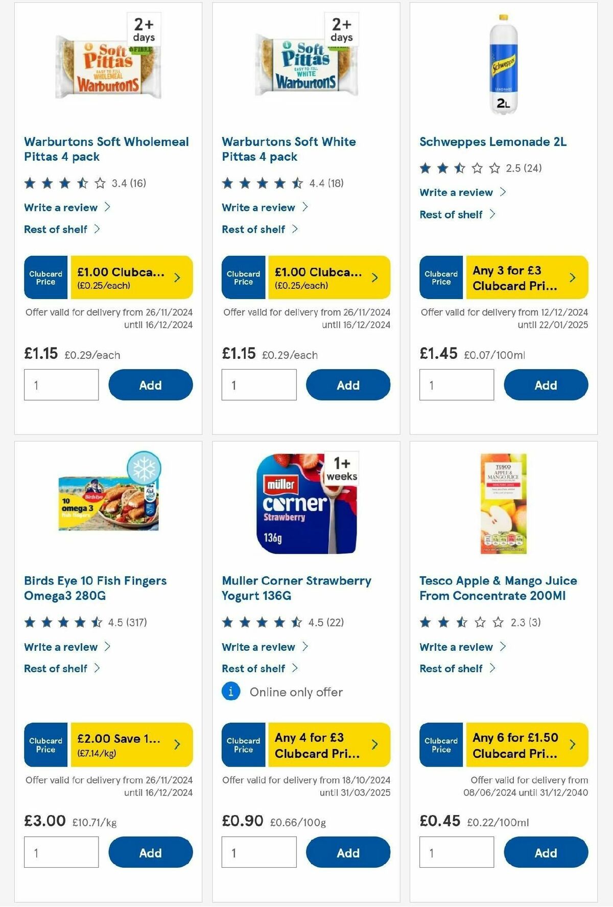 TESCO Offers from 12 December