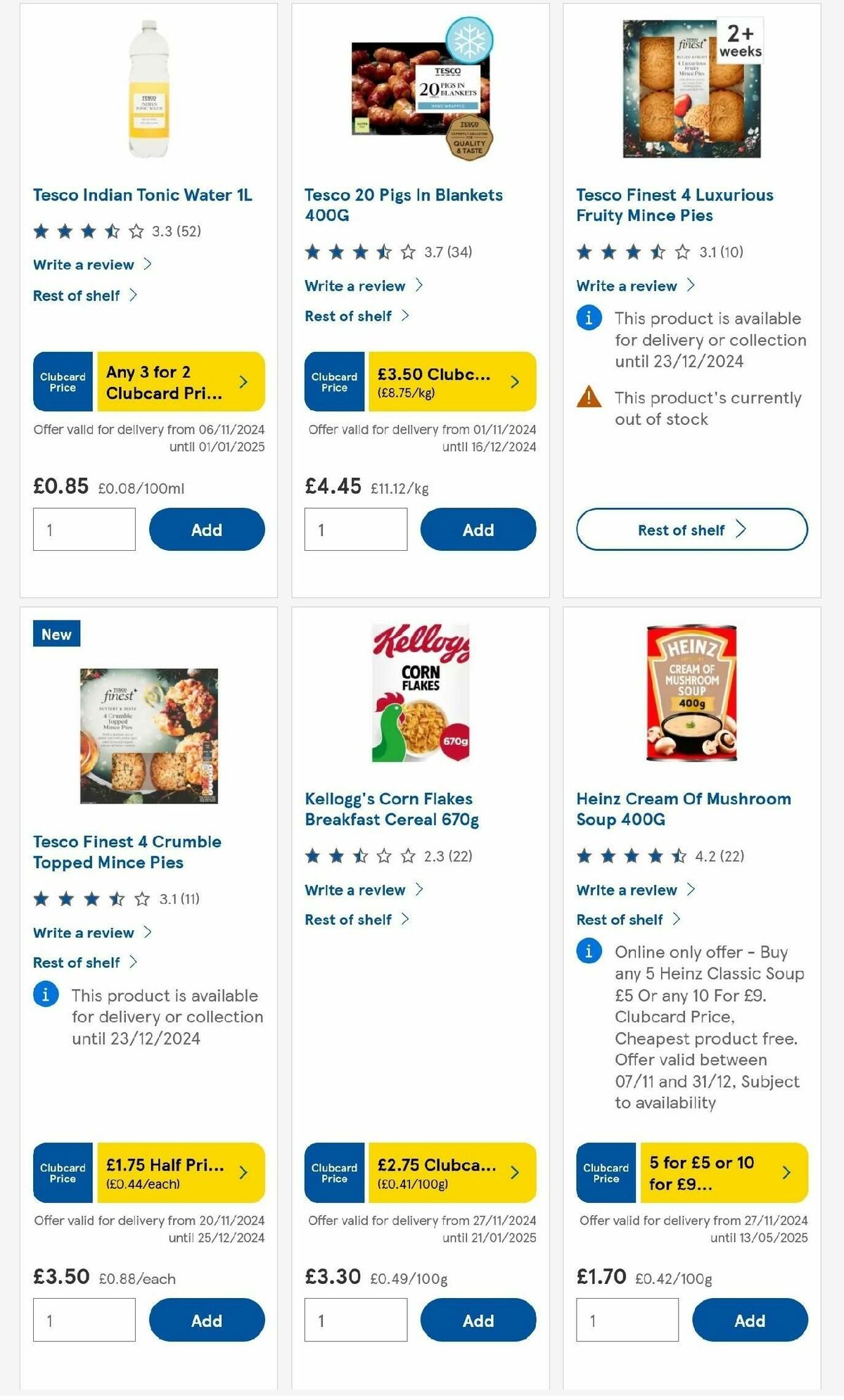TESCO Offers from 12 December