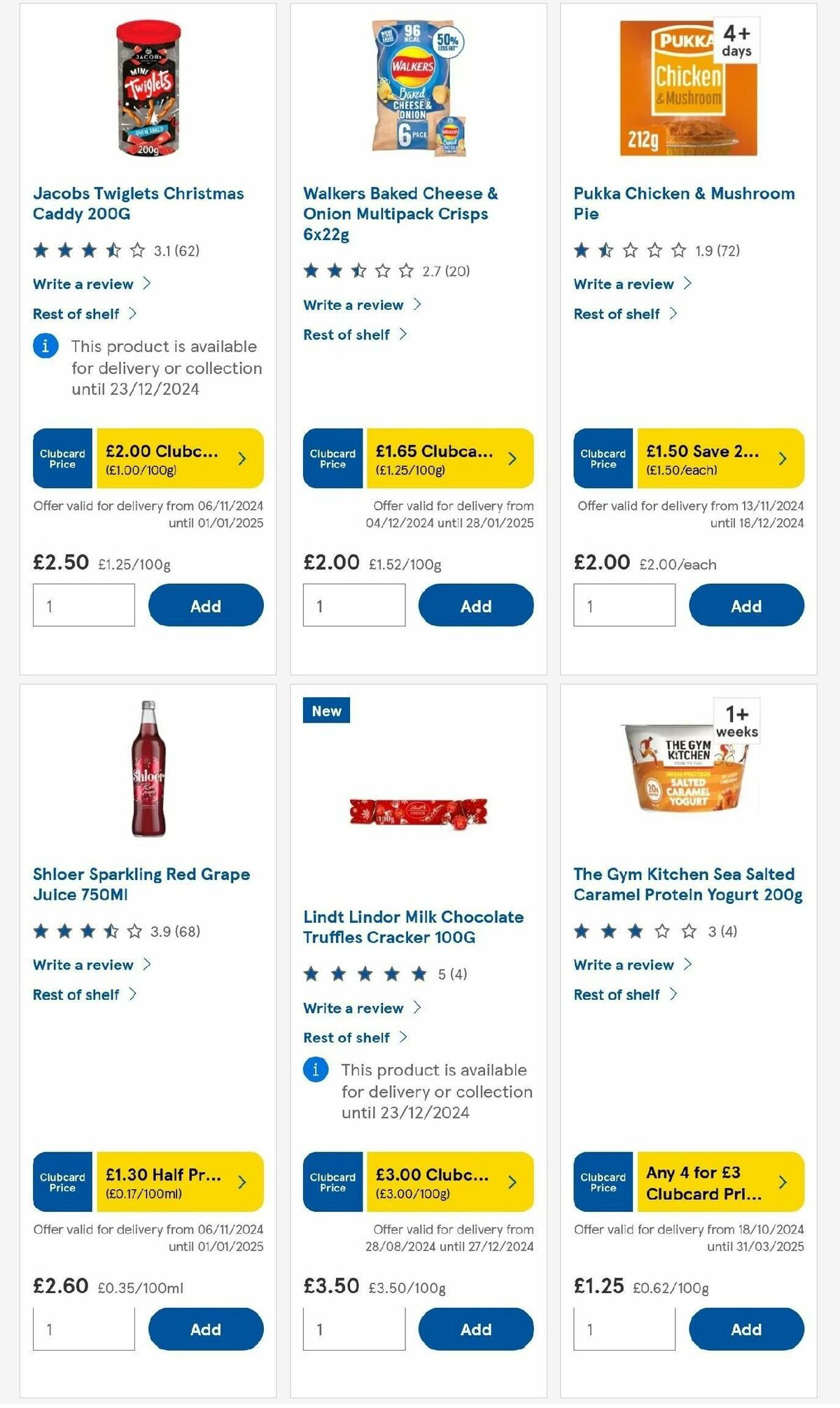 TESCO Offers from 12 December
