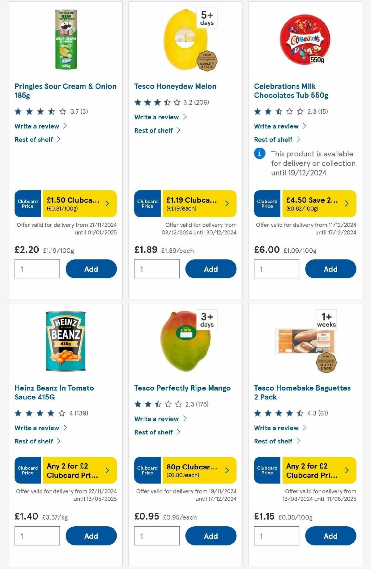 TESCO Offers from 12 December