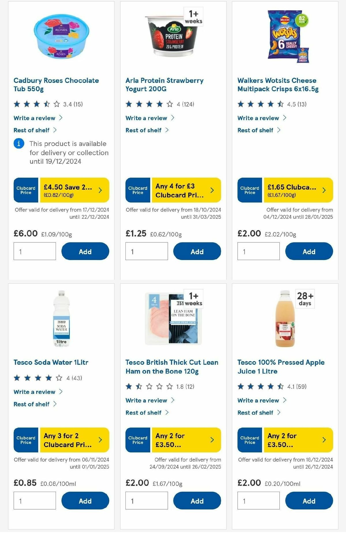 TESCO Offers from 19 December