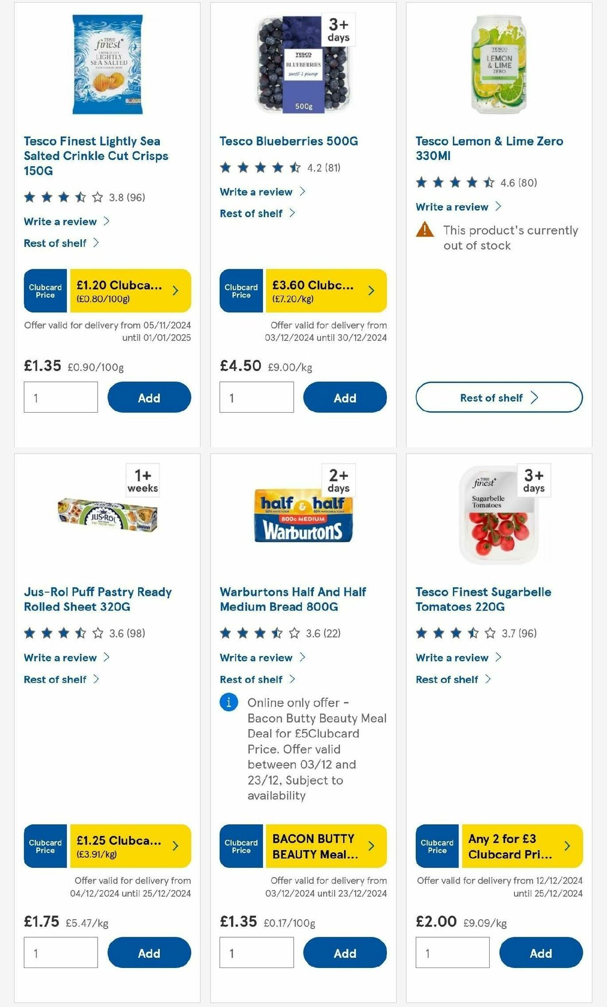 TESCO Offers from 19 December