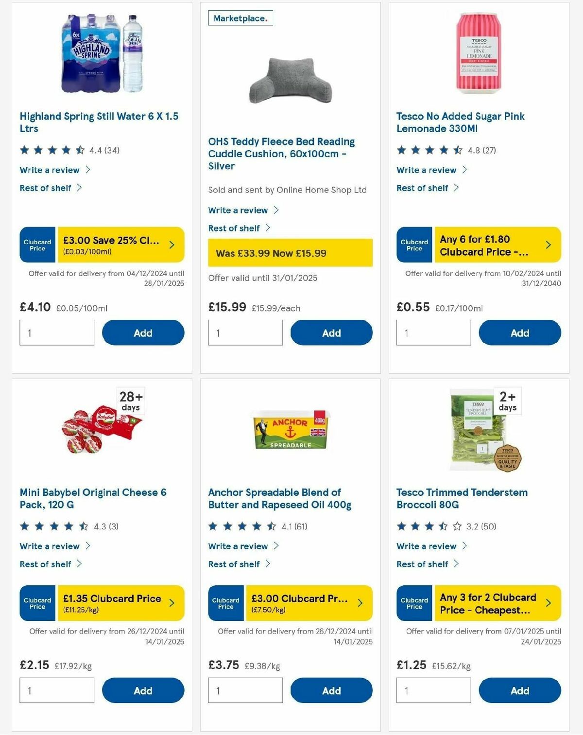 TESCO Offers from 9 January