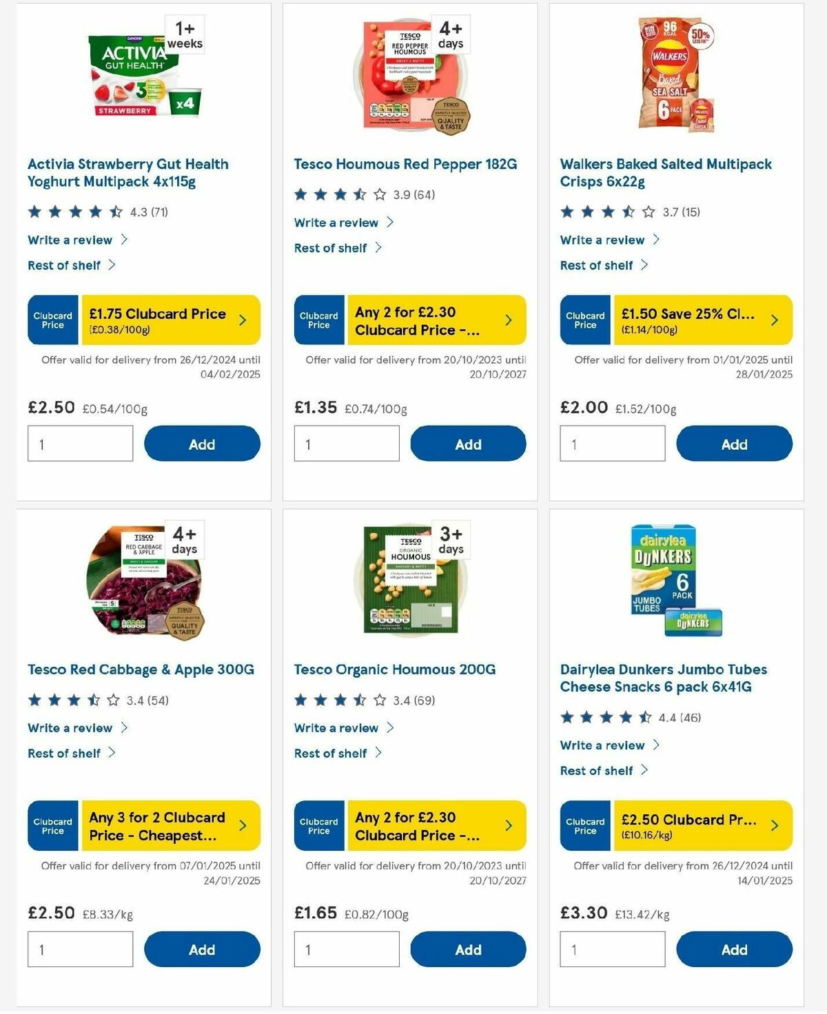 TESCO Offers from 9 January