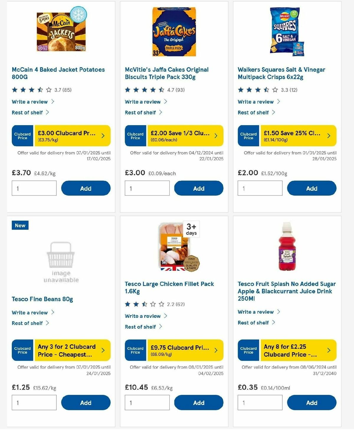TESCO Offers from 9 January