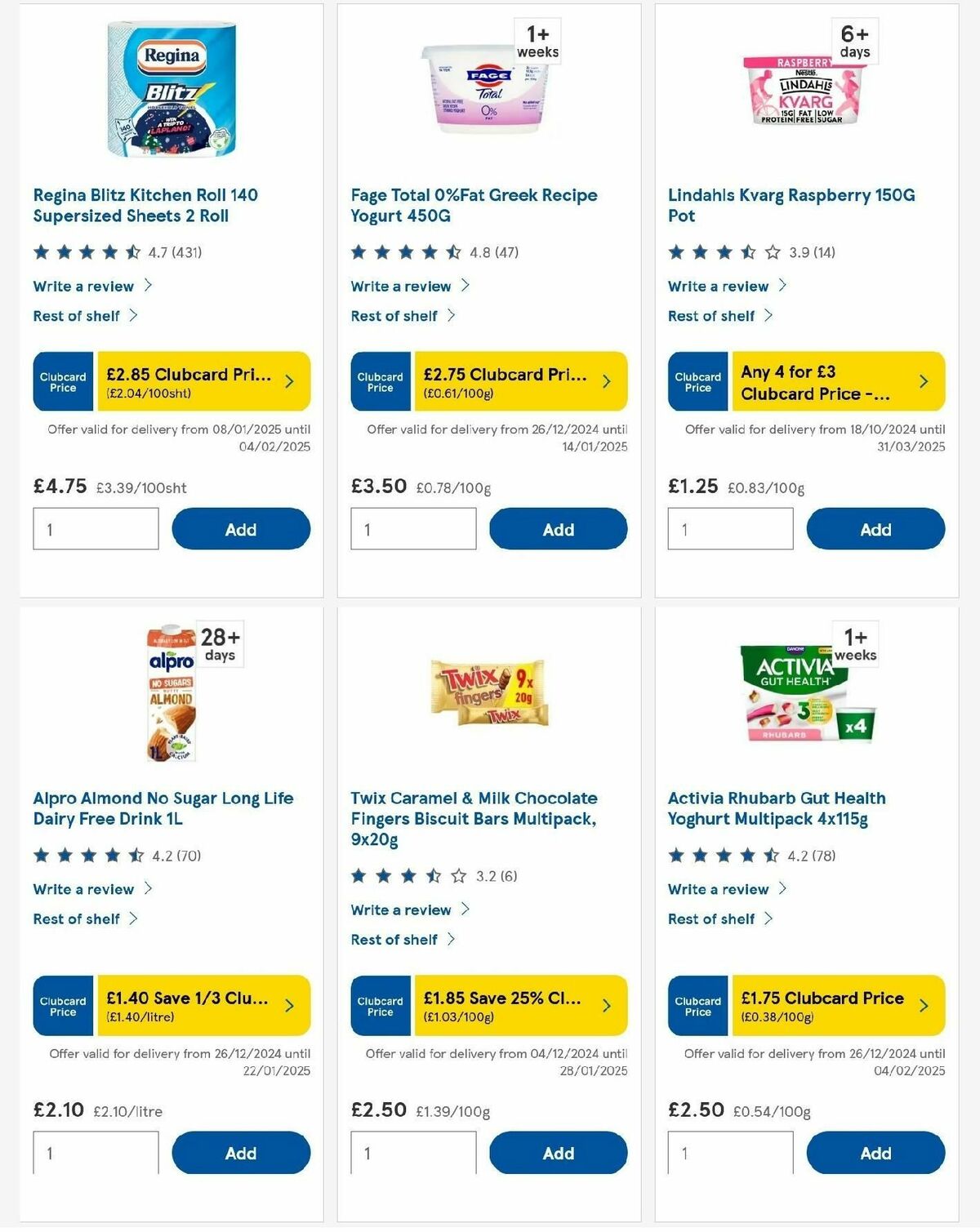 TESCO Offers from 9 January