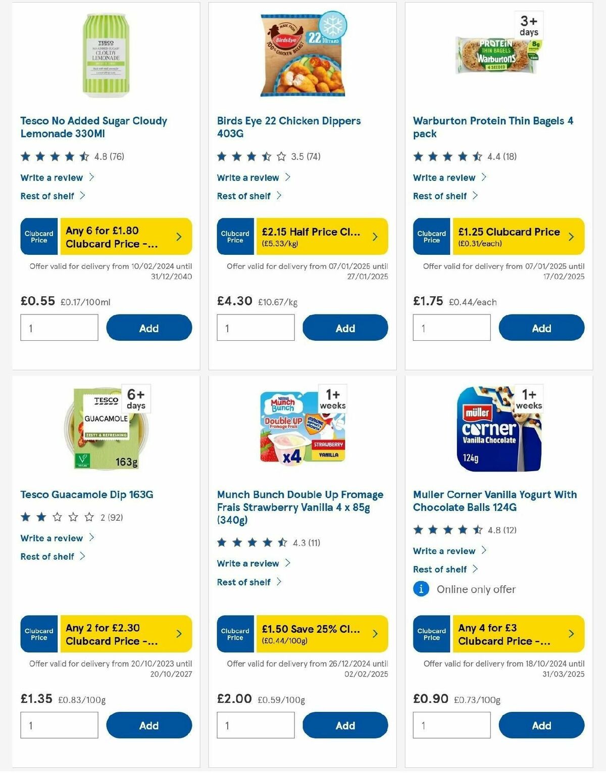 TESCO Offers from 16 January