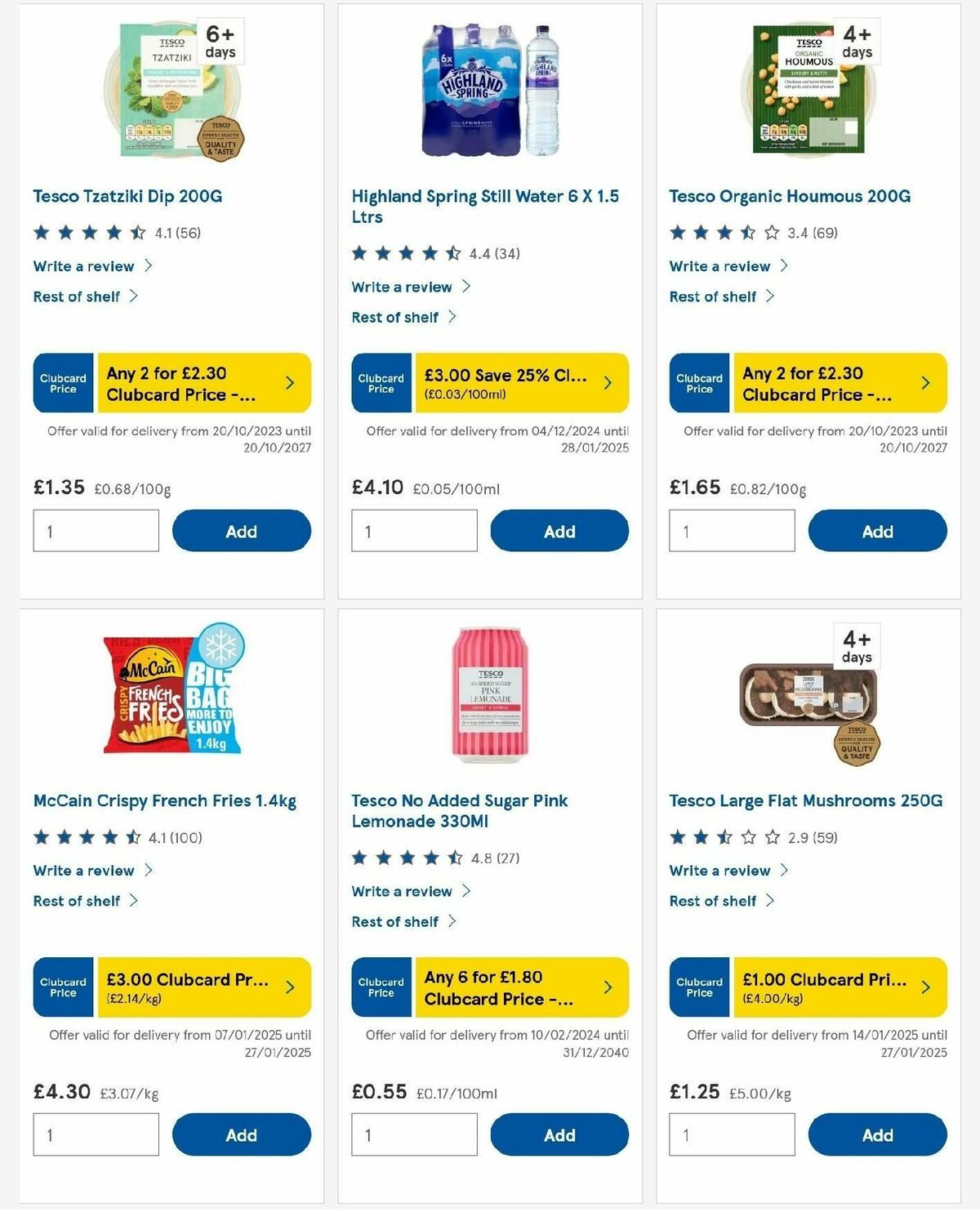 TESCO Offers from 16 January