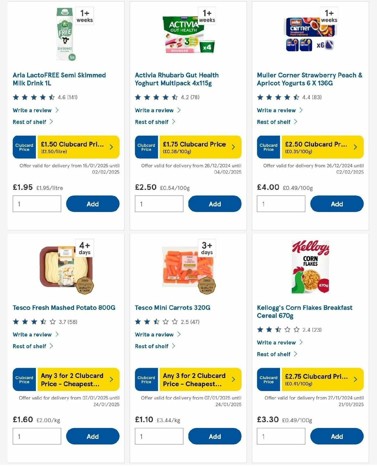 TESCO Offers from 16 January