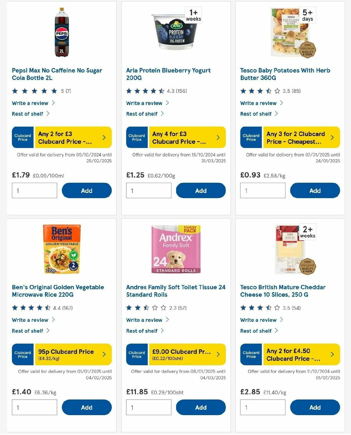 TESCO Offers from 16 January
