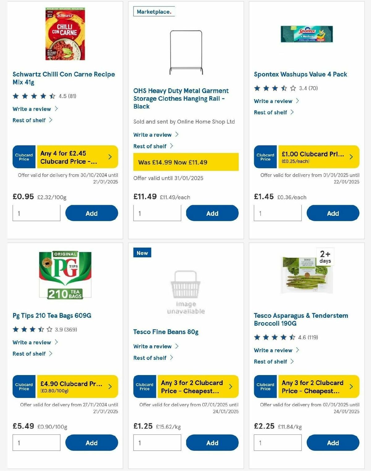 TESCO Offers from 16 January