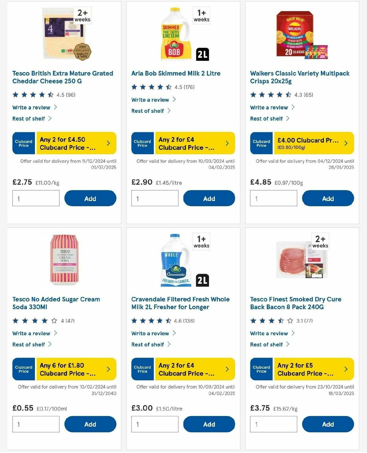 TESCO Offers from 16 January