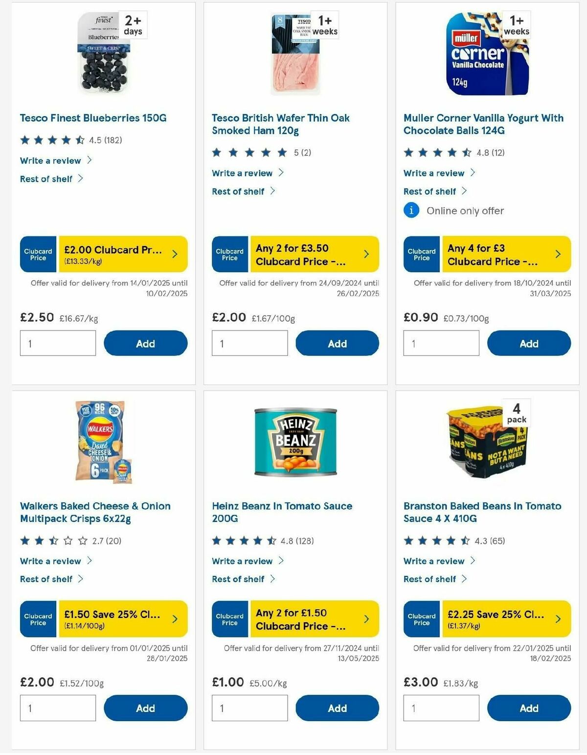 TESCO Offers from 23 January