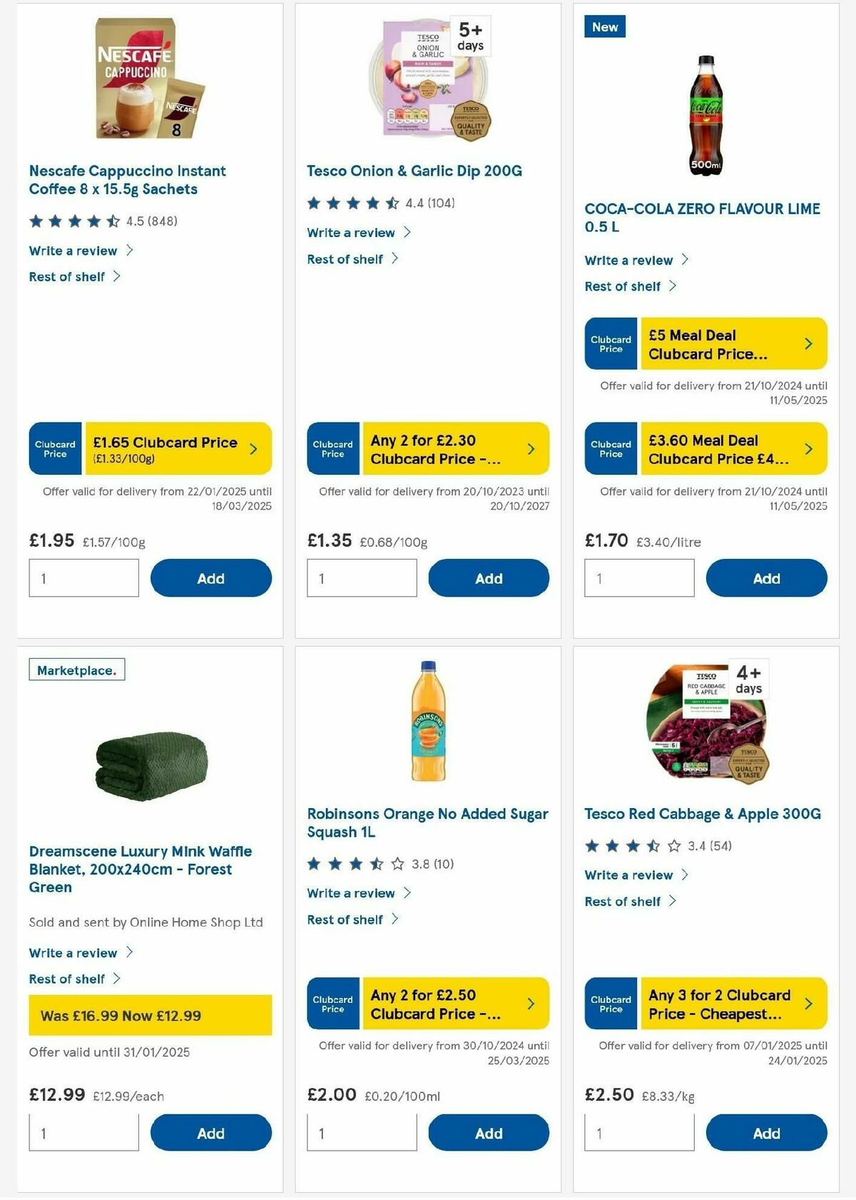 TESCO Offers from 23 January