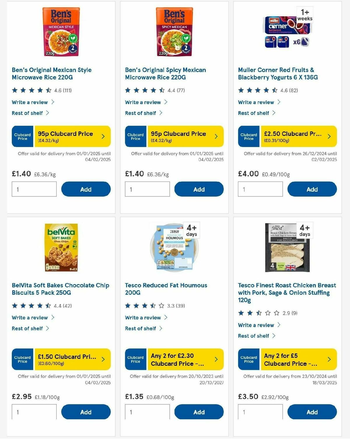 TESCO Offers from 23 January