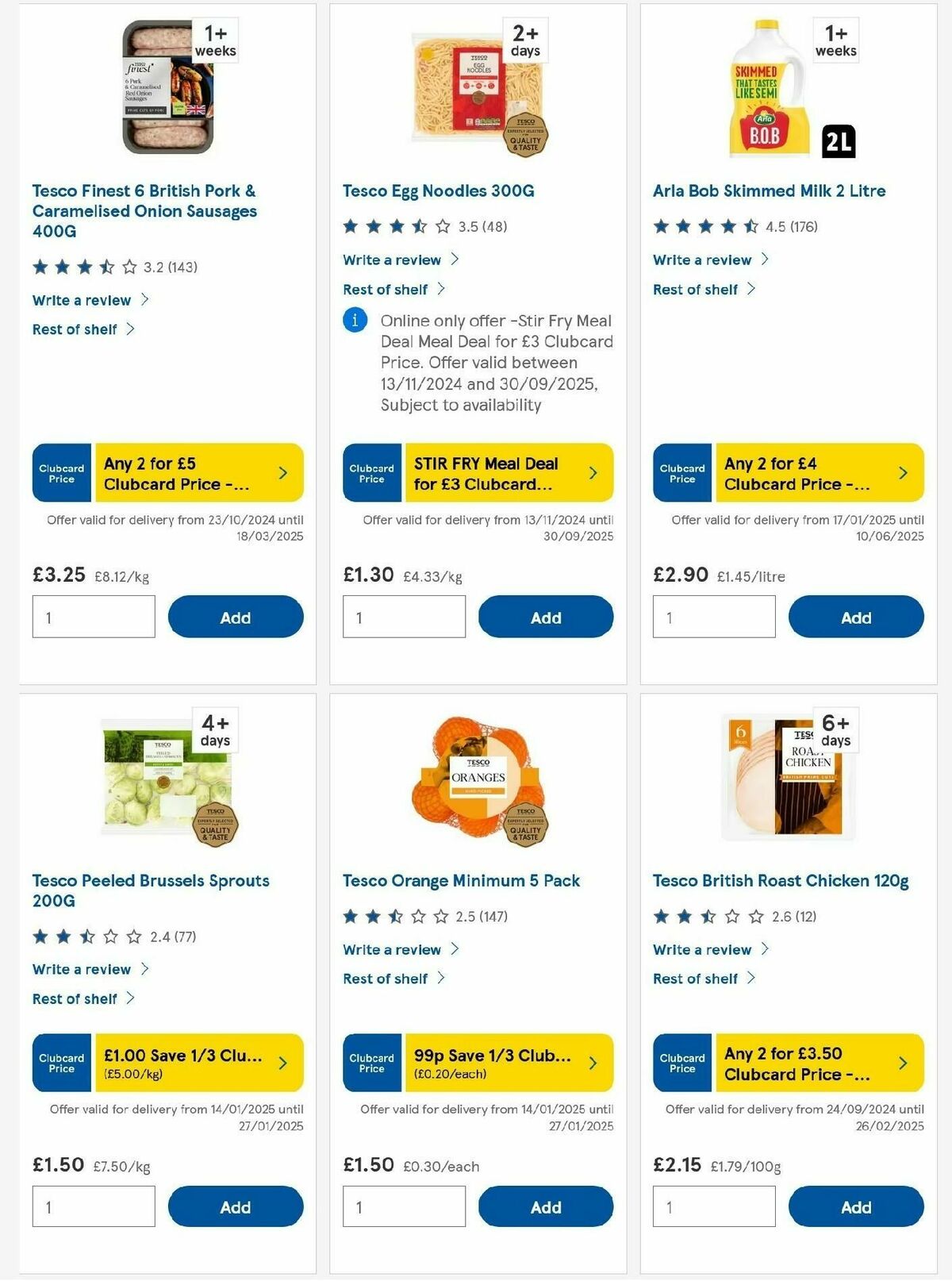 TESCO Offers from 23 January