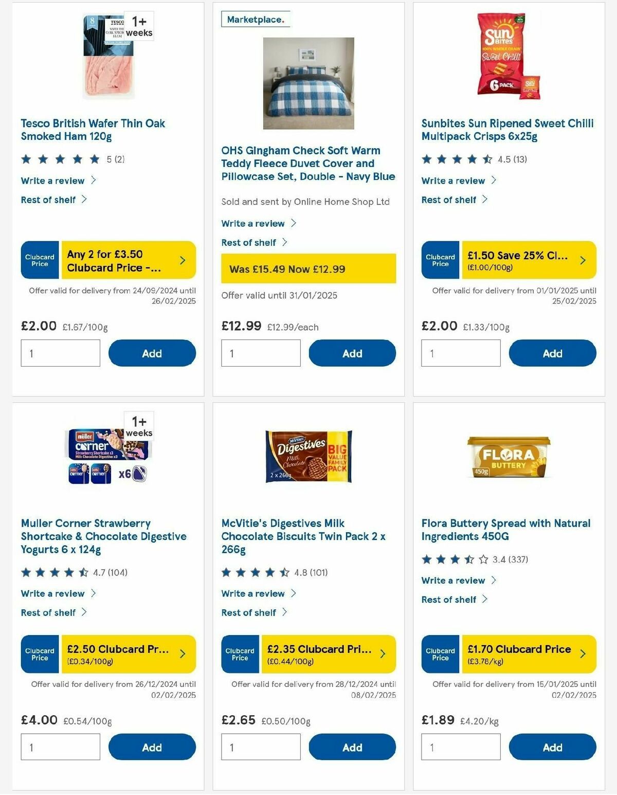 TESCO Offers from 30 January