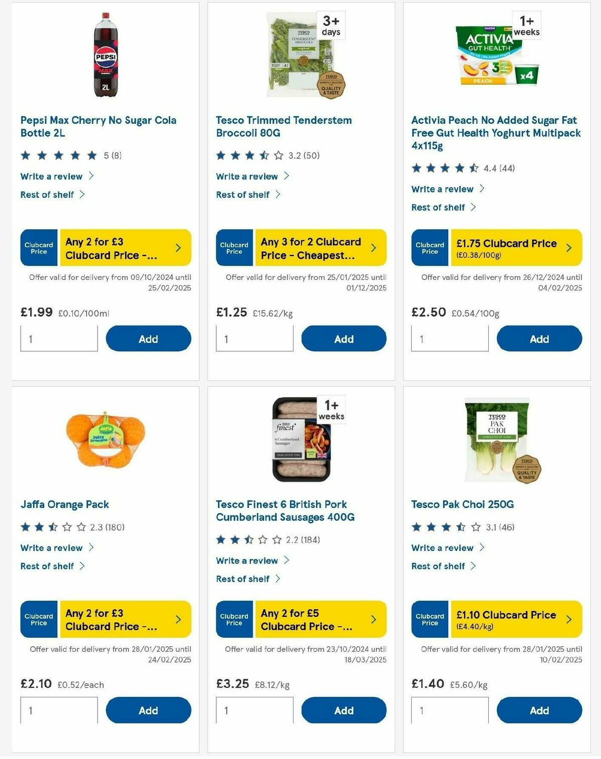 TESCO Offers from 30 January