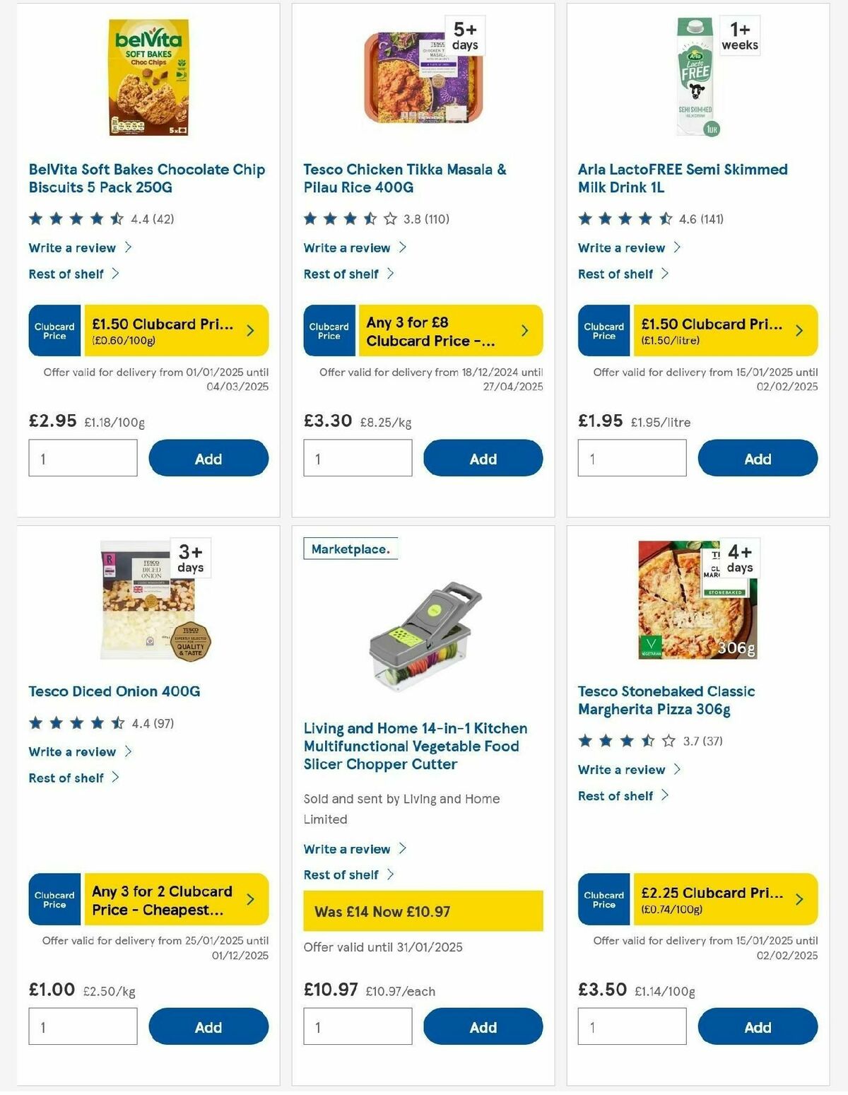 TESCO Offers from 30 January